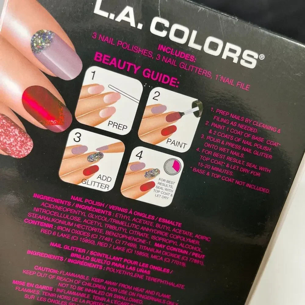 L.A. Colors 7 pieces DIY Nail Design Kit NEW in box LA Colors